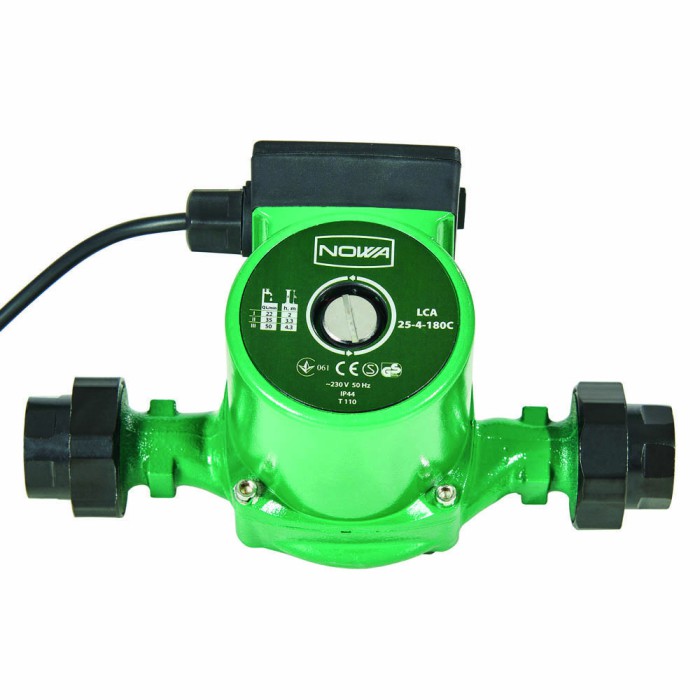 Насос циркуляційний NOWA LCА 25-4-180C (з комплектом гайок)