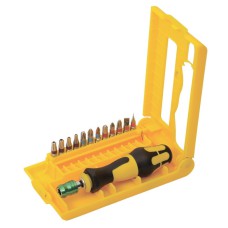 Викрутка в кейсі+12 насадок MasterTool 40-0143, магнітний наконечник, Викрутка в кейсі+12 насадок MasterTool 40-0143, магнітний наконечник,