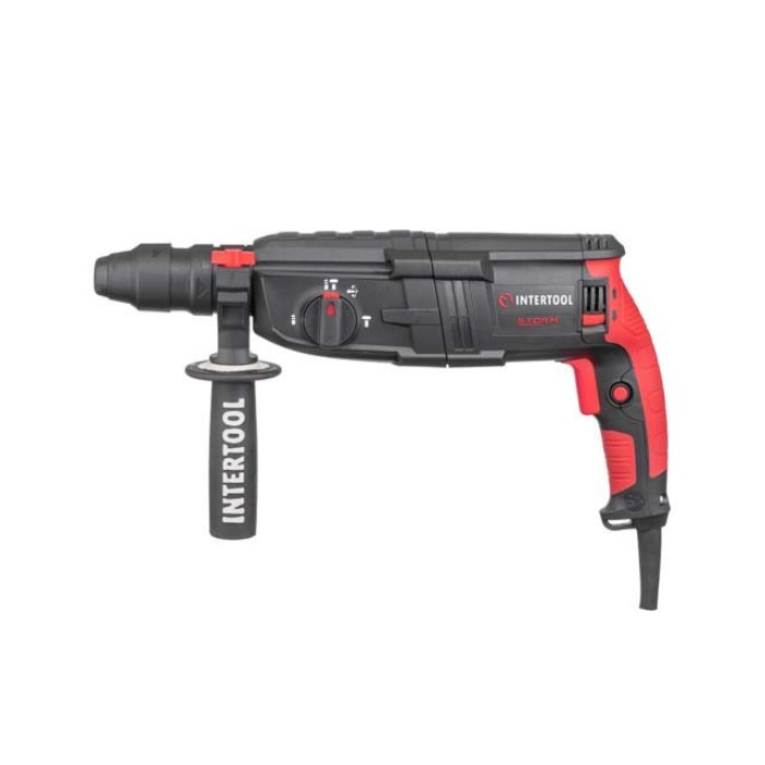 Перфоратор INTERTOOL WT-0171, 1000 Вт, 3.2 Дж, 0-1300 об/хв, 0-5100 уд/хв, 3 режиму Перфоратор INTERTOOL WT-0171, 1000 Вт, 3.2 Дж, 0-1300 об/хв, 0-5100 уд/хв, 3 режиму