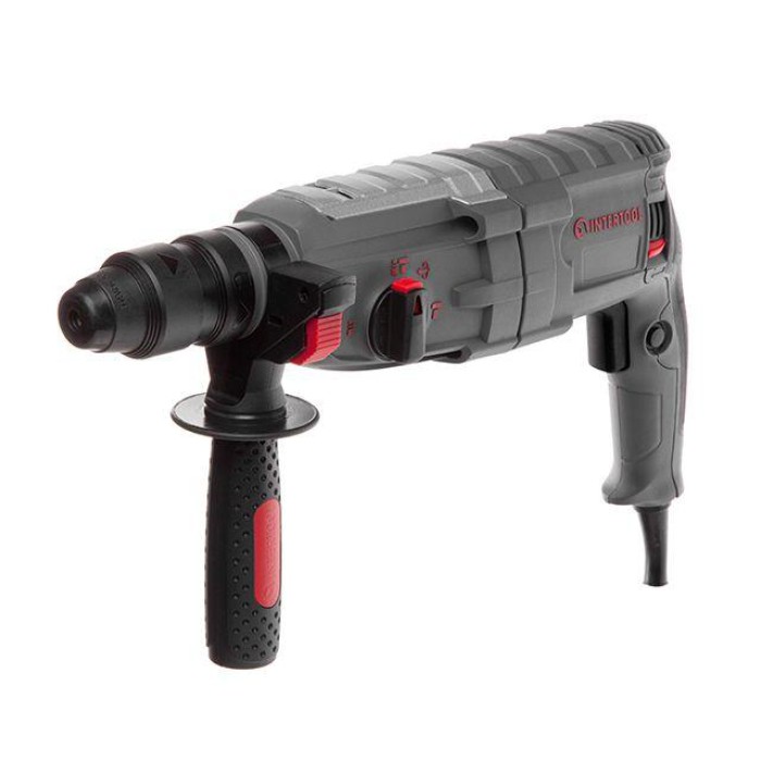 Перфоратор електричний INTERTOOL DT-0186 (1000 Вт, 3.5 Дж, 3 режими, SDS plus, знімний швидкозатискний патрон)