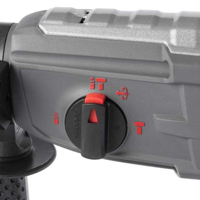 Перфоратор електричний INTERTOOL DT-0186 (1000 Вт, 3.5 Дж, 3 режими, SDS plus, знімний швидкозатискний патрон)