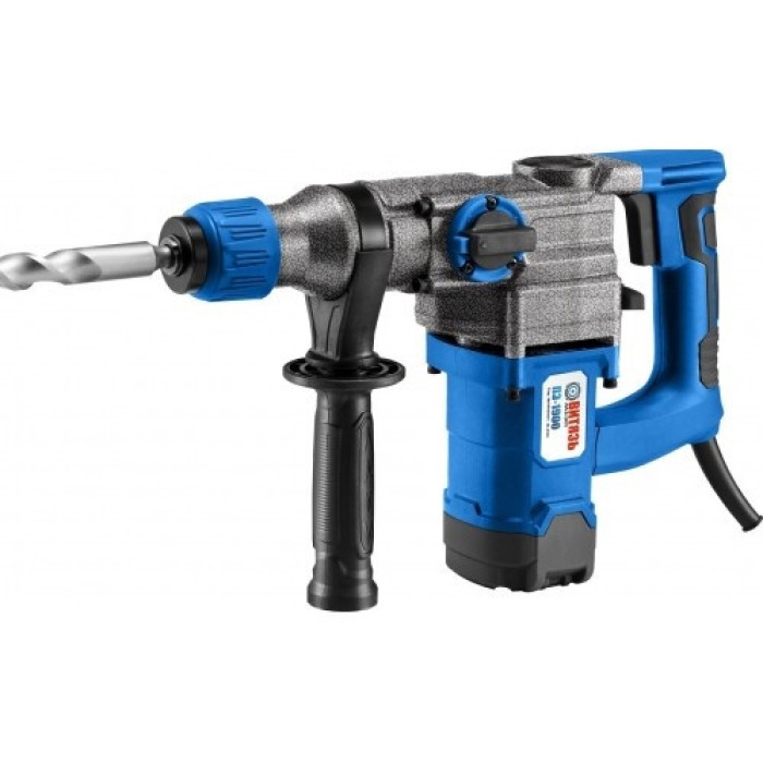 Перфоратор Витязь ПЕ-1900, SDS plus, 1900 Вт, 810 об/хв, 4850 уд/хв, 5.5 Дж, кейс, комплект буров