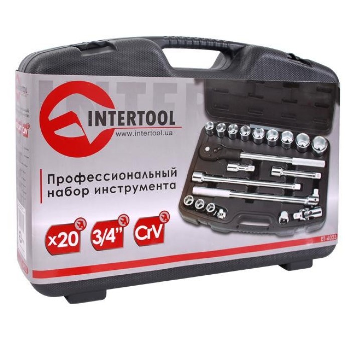 Професійний набір інструменту INTERTOOL ET-6023, 3/4