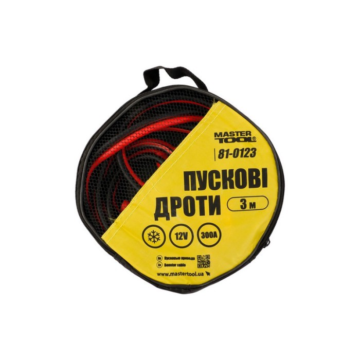 Дроти пускові MASTERTOOL 81-0123, 300 А, 3 м