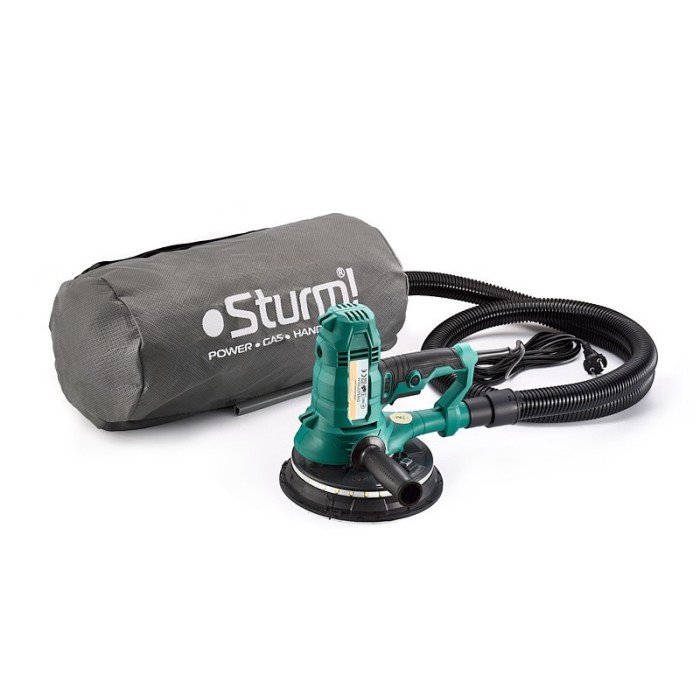 Шліфмашина для стін та стелі Sturm DWS6075SLM, 750 Вт, 180 мм диск, 1300-2300 об/хв, LED підсвічування
