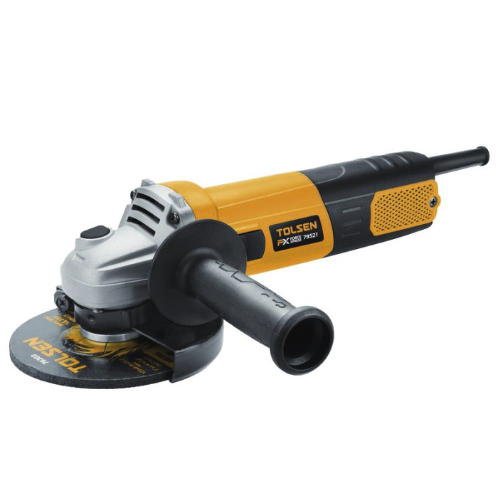 Шліфмашина кутова (болгарка) Tolsen Т-125/950 (125 мм, 900 Вт, плавний пуск, захист від перевантаження)