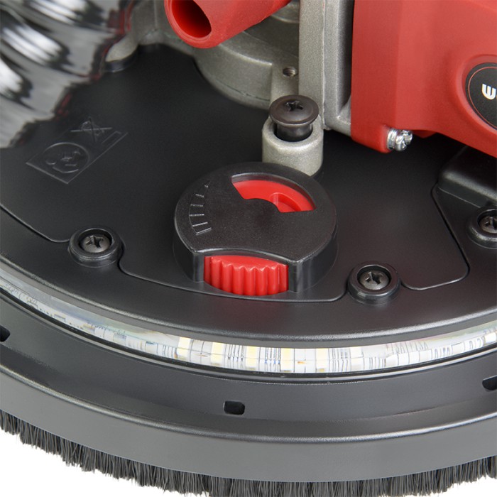 Шлифовальная машина для стен (жираф) WORCRAFT DS09-215, диаметр 225 мм, 900 Вт, 800-1800 об/мин, LED-подсветка