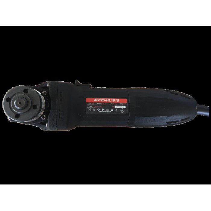 Кутова шліфувальна машина (болгарка) Edon AG125-HL1015, 720 Вт, 11000 об/хв, діаметр диска 125