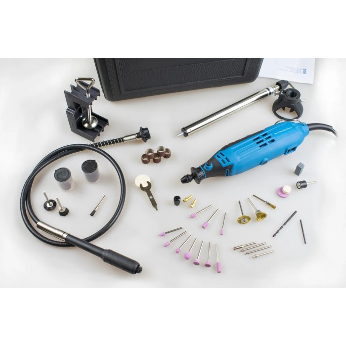 Шліфувально-гравірувальний інструмент KRAISSMANN 175 SGW 96, 175 Вт, 8000-35000 об/хв, кейс, 96 насадок