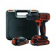 Шуруповерт-дриль акумуляторний Black+Decker BDCDC18KB (18 В, 1.5 Аг, 30 Нм + 2 акумулятора і кейс)