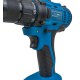 Шуруповерт аккумуляторный KRAISSMANN 2102 ABS 20/2-S2 (с набором инструментов), 20 В, 2 АКБ, 2 А/ч, подсветка