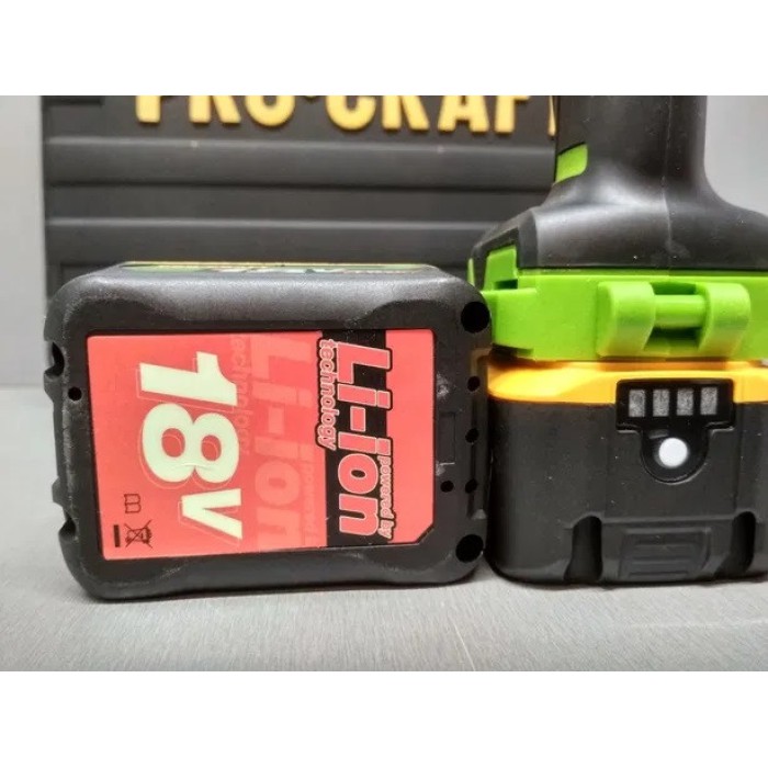 Шуруповерт акумуляторний PROCRAFT РА-18 BL (4 А/год) BRUSHLESS (безщітковий)