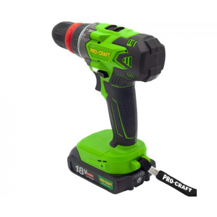 Шуруповерт аккумуляторный Procraft Industrial РА-18 с DFR патроном Extra (метал. корпус редуктора, гибкий вал)