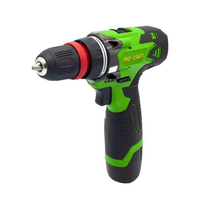 Шуруповерт аккумуляторный Procraft PA12PRO с DFR патроном (метал. корпус редуктора)