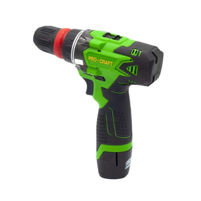 Шуруповерт аккумуляторный Procraft PA12PRO с DFR патроном (метал. корпус редуктора)
