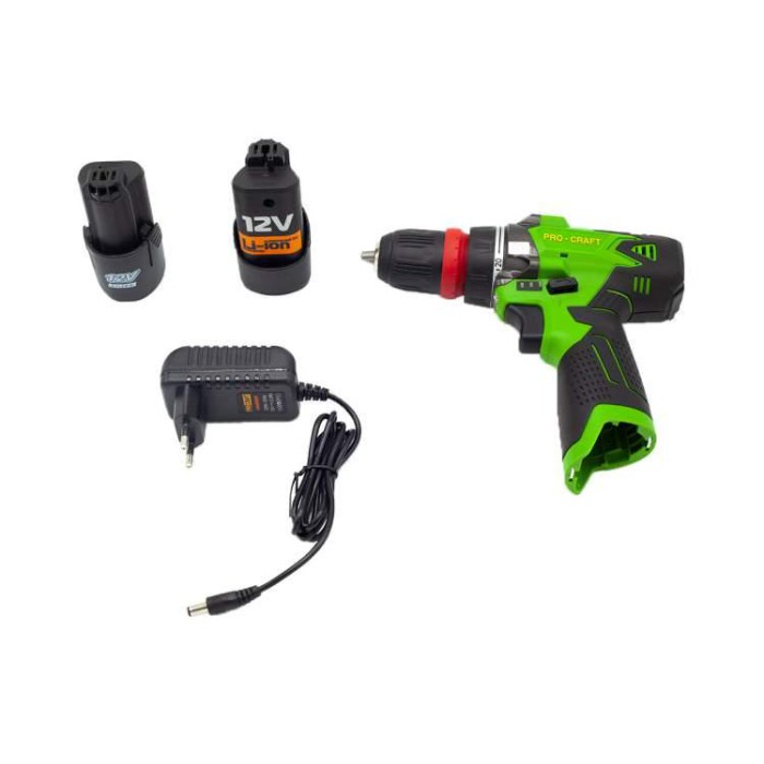 Шуруповерт аккумуляторный Procraft PA12PRO с DFR патроном (метал. корпус редуктора)