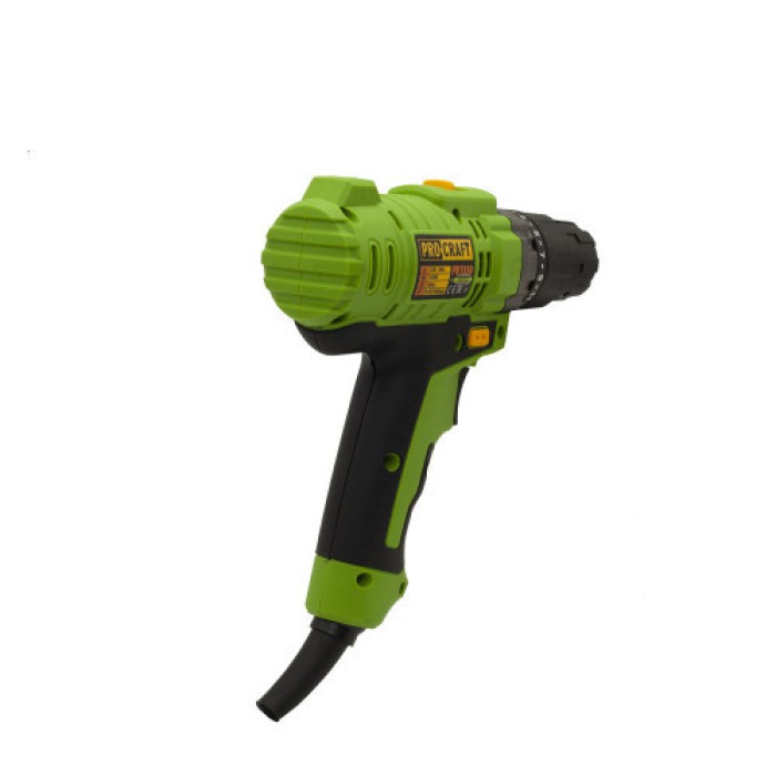 Шуруповерт мережевий Procraft PB-1350/2, 1350 Вт, 1350 об/хв, LED підсвічування, 2 швидкості, реверс