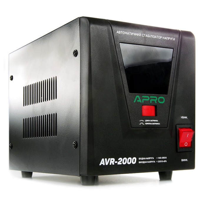 Стабилизатор напряжения релейный AVR-2000, 1600Вт APRO