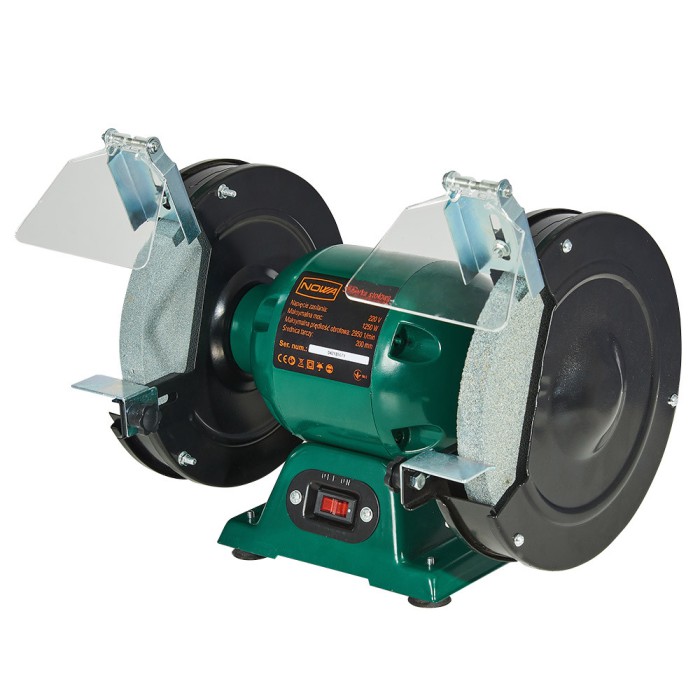 Верстат точильний NOWA SF 1250G, 1250 Вт, 2950 об/хв, діаметр диска 200 мм