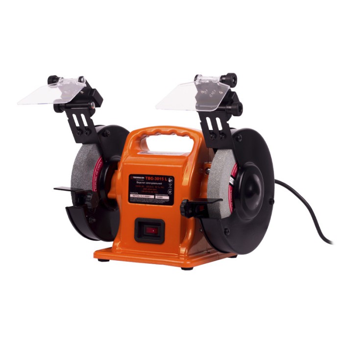 Станок точильный Tekhmann TBG-3015 L, 300 Вт, 2980 об/мин, диаметр круга 150 мм
