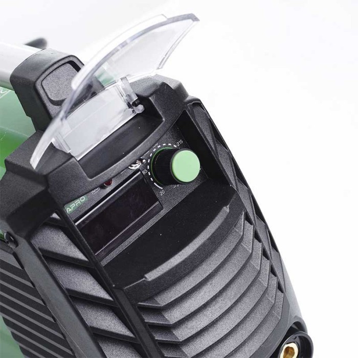 Зварювальний апарат інверторний APRO MMA-160 LV, ел. 5мм, + набір кабелів
