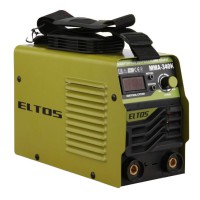 Зварювальний інверторний апарат Eltos MMA-340К, 5.3 кВт, ККД 85%, зварювальний струм 20-340 А, дисплей, кейс