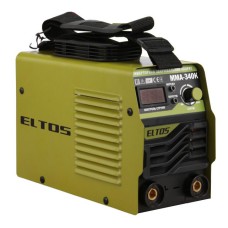 Зварювальний інверторний апарат Eltos MMA-340К, 5.3 кВт, ККД 85%, зварювальний струм 20-340 А, дисплей, кейс