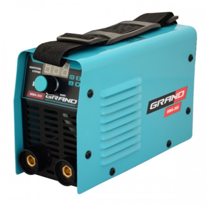 Зварювальний інверторний апарат Grand MMA-300, 6.9 кВт, дисплей, зварювальний струм 20-300 А, електроди 1.6-4.0