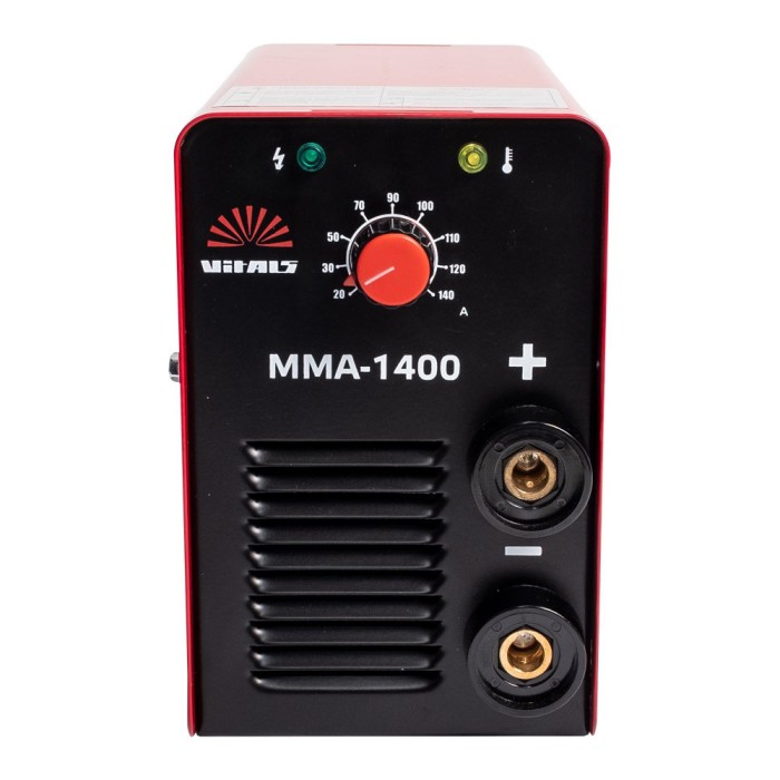 Зварювальний інверторний апарат Vitals MMA-1400, 4.95 кВт, ККД 85, електроди 1.6-4.0, зварювальний струм 20-140 А