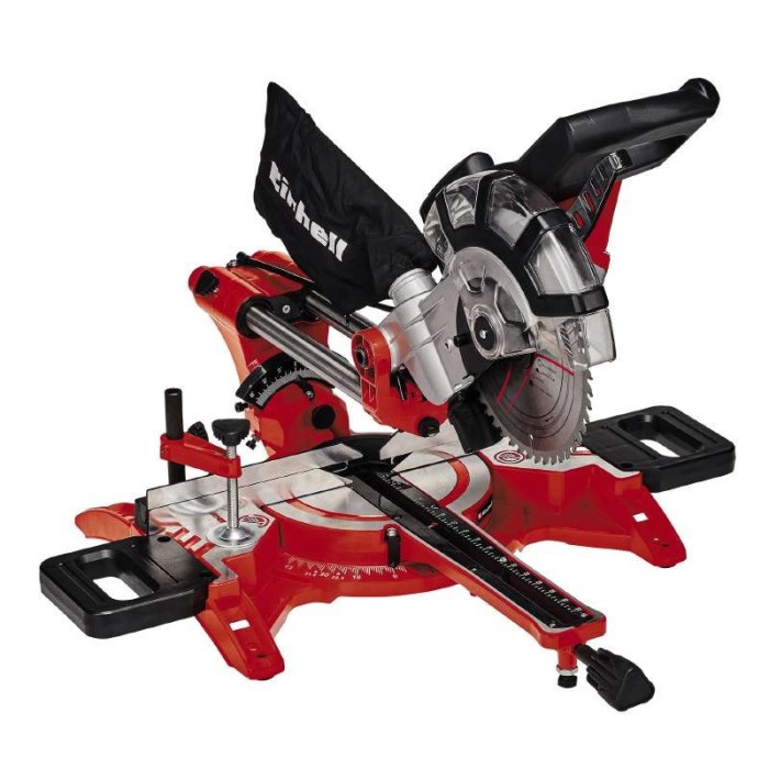 Торцовочная пила Einhell TC-SM 2131/1 Dual, 1800 Вт, 4900 об/мин, диаметр диска 210 мм, лазер