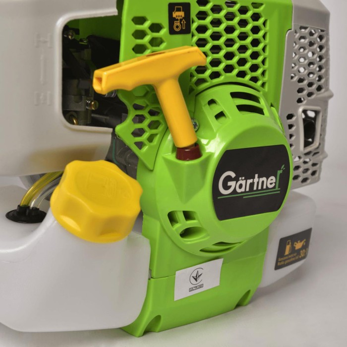 Бензиновий тример Gärtner BCG-3045, 3 кВт, 4.1 л. з, 52 см3, ширина скосу ліска/ніж 480/255 мм, бак 1.2 л.