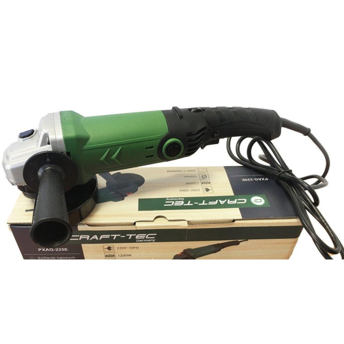 Угловая шлифмашина (болгарка) Craft-tec PXAG-225Е, диск 125 мм, 1200 Вт