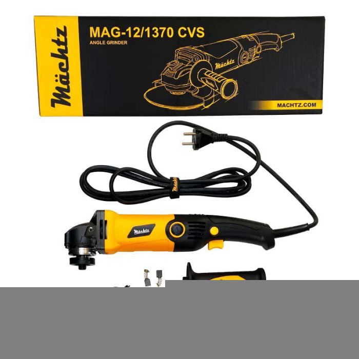 Кутова шліфувальна машина (болгарка) Mächtz MAG-12/1370 CVS (125 мм, регулювання оборотів, стабілізація оборотів)