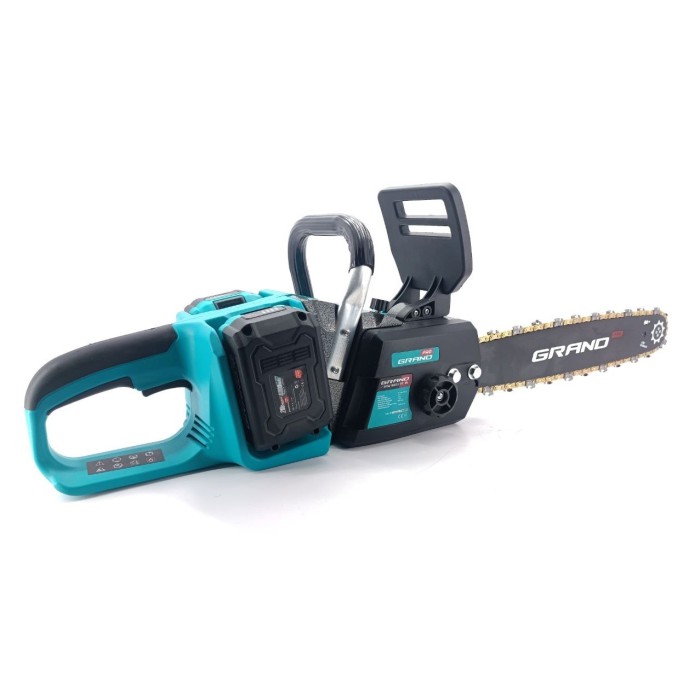 Акумуляторна безщіткова ланцюгова пила GRAND АПЦ-M40V/16 BL (2*20 В АКБ, шина 405 мм)