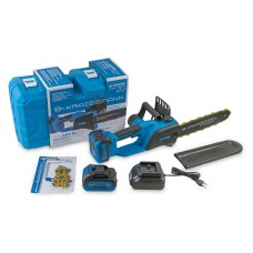 Акумуляторна міні-ланцюгова пила KRAISSMANN 3054 AKS-BL 20/2 MP, 20В, 4 А/год, 2 АКБ, 2 ланцюги, шина 305 мм, кейс