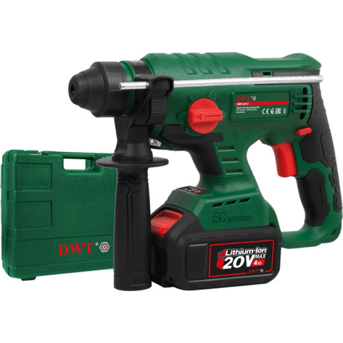 Акумуляторний безщітковий перфоратор DWT ABH-20 D-2H BMC (2 акумулятори, 20 В; 4Ач; кейс) Акумуляторний безщітковий перфоратор DWT ABH-20 D-2H BMC (2 акумулятори, 20 В; 4Ач; кейс)