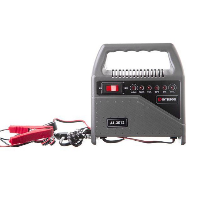 Автомобільний зарядний пристрій для АКБ INTERTOOL AT-3012