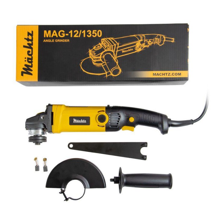 Кутова шлифмашина (болгарка) Machtz MAG-12/1350, 1350 Вт, 11000 об/хв, діаметр диска 125 мм