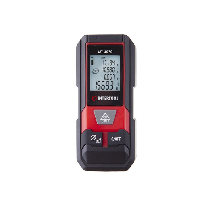 Далекомір лазерний INTERTOOL MT-3070, 20 м, пам'ять, чохол