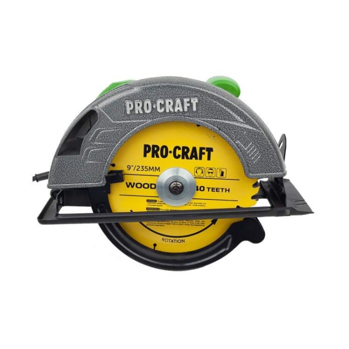 Дискова ручна (циркулярна) пила Procraft KR-2830, 2830 Вт, 4500 об/хв, діаметр диска 235 мм, 85 мм пропил