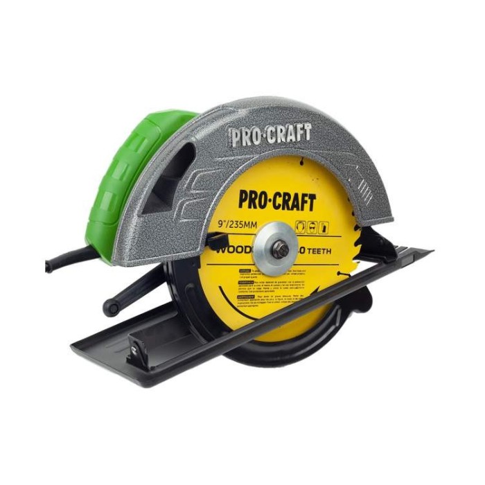 Дискова ручна (циркулярна) пила Procraft KR-2830, 2830 Вт, 4500 об/хв, діаметр диска 235 мм, 85 мм пропил