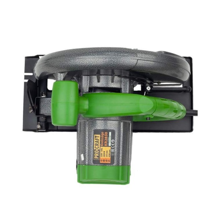 Дискова ручна (циркулярна) пила Procraft KR-2830, 2830 Вт, 4500 об/хв, діаметр диска 235 мм, 85 мм пропил