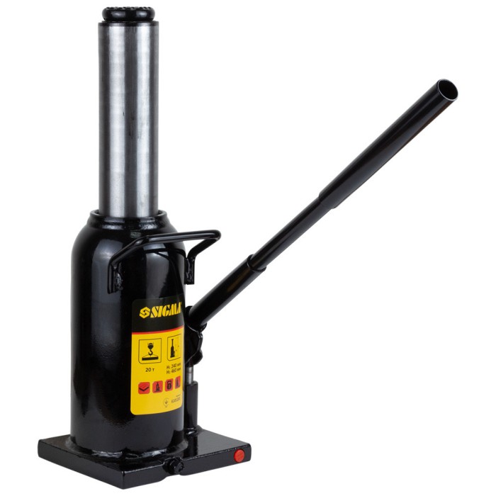 Домкрат гідравлічний пляшковий 20 т H 242-452мм SIGMA (6101201)