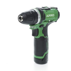 Дриль-шуруповерт APRO 12В,1,5 А, 12D, 2 АКБ, ЗУ, кейс