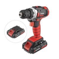 Дриль-шуруповерт акумуляторна INTERTOOL WT-0314, Li-Ion 18В, 25Nm, 2 швидкості, 2 акум 1.3 Ач