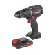 Дрель-шуруповерт аккумуляторная с бесщеточным двигателем INTERTOOL WT-0360, 20 В, 60 Nm, кейс