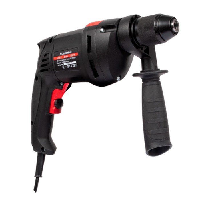 Дриль електрична ударний Vitals Professional Et 2850YEak, 850 Вт, 0-2800 об/хв, патрон 13 мм, реверс