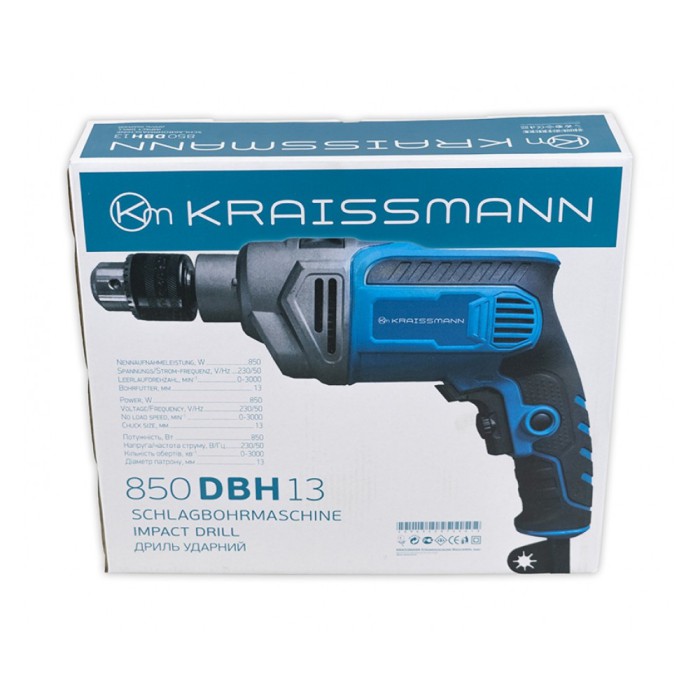 Дрель ударная KRAISSMANN 850 DBH 13