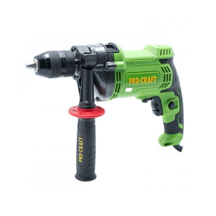 Дриль ударний Procraft PS1350М, 1350 Вт, 2800 об/хв, швидкозатискний патрон 13 мм