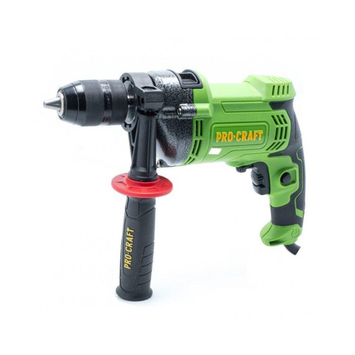Дриль ударний Procraft PS1350М, 1350 Вт, 2800 об/хв, швидкозатискний патрон 13 мм